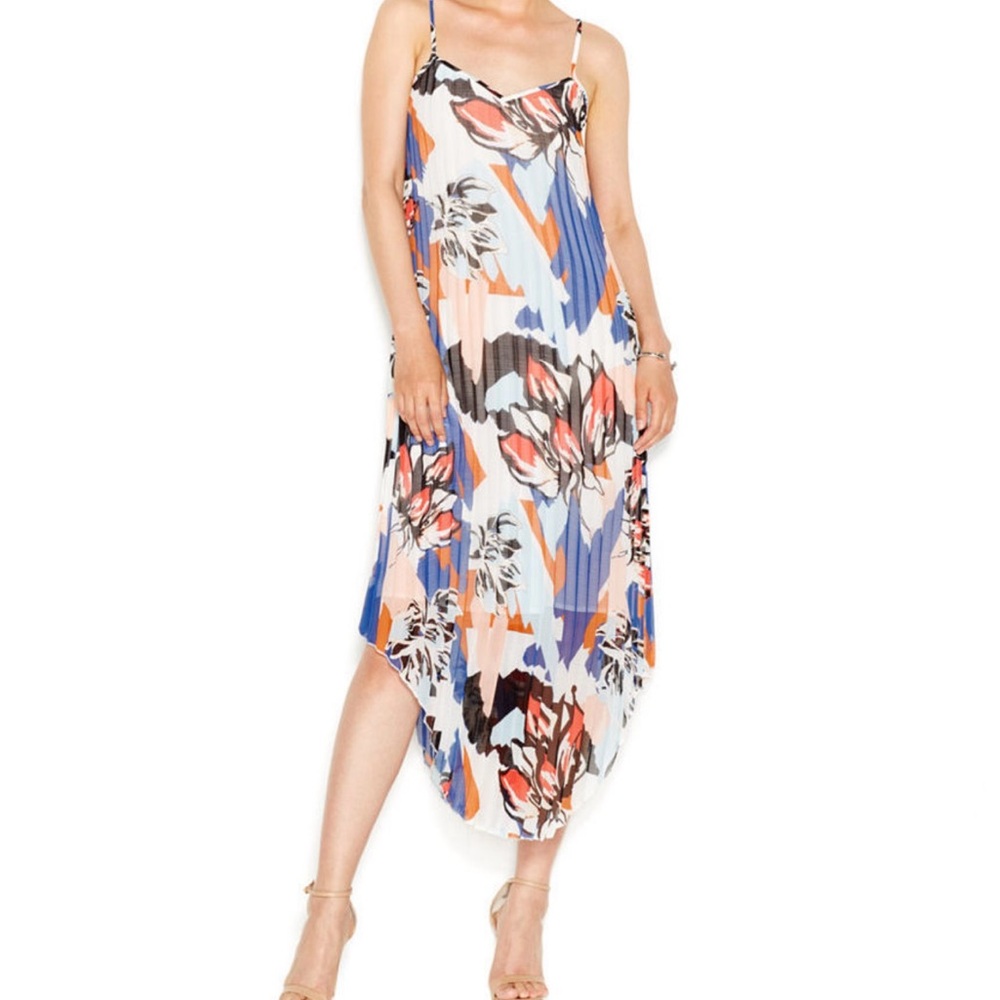 Bar III Multicolor Abstract Dress